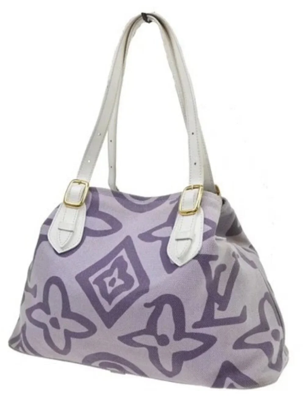 Best06 Louis Vuitton Taisienne PM Cruise Line Canvas Tote M95680 CA0078 YQ09559